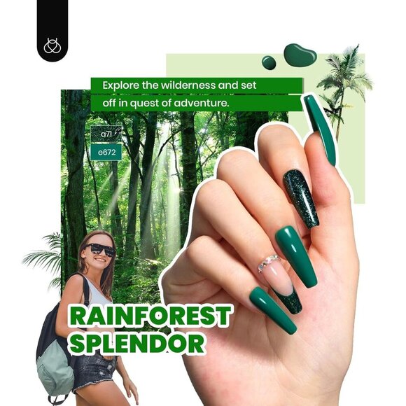 beetles 85 Pcs Spring Gel Nail Polish Kit with UV Light - 35 Colors All in One M - Picture 6 of 7